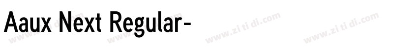 Aaux Next Regular字体转换